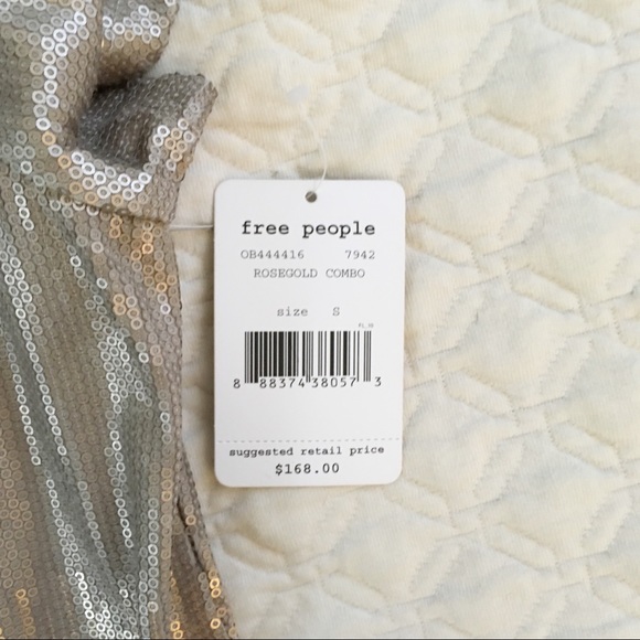 NWT Free People Drape Mini Dress Party Ombré S - Picture 5 of 6